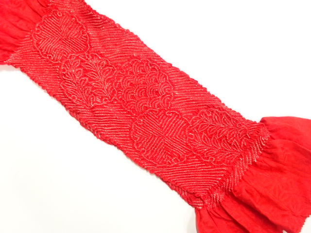 正絹　絞り　帯揚げ